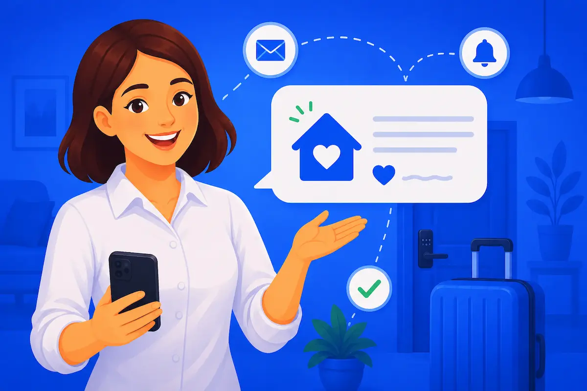 Mensagem de boas-vindas para hóspedes: exemplos prontos (e como automatizar)